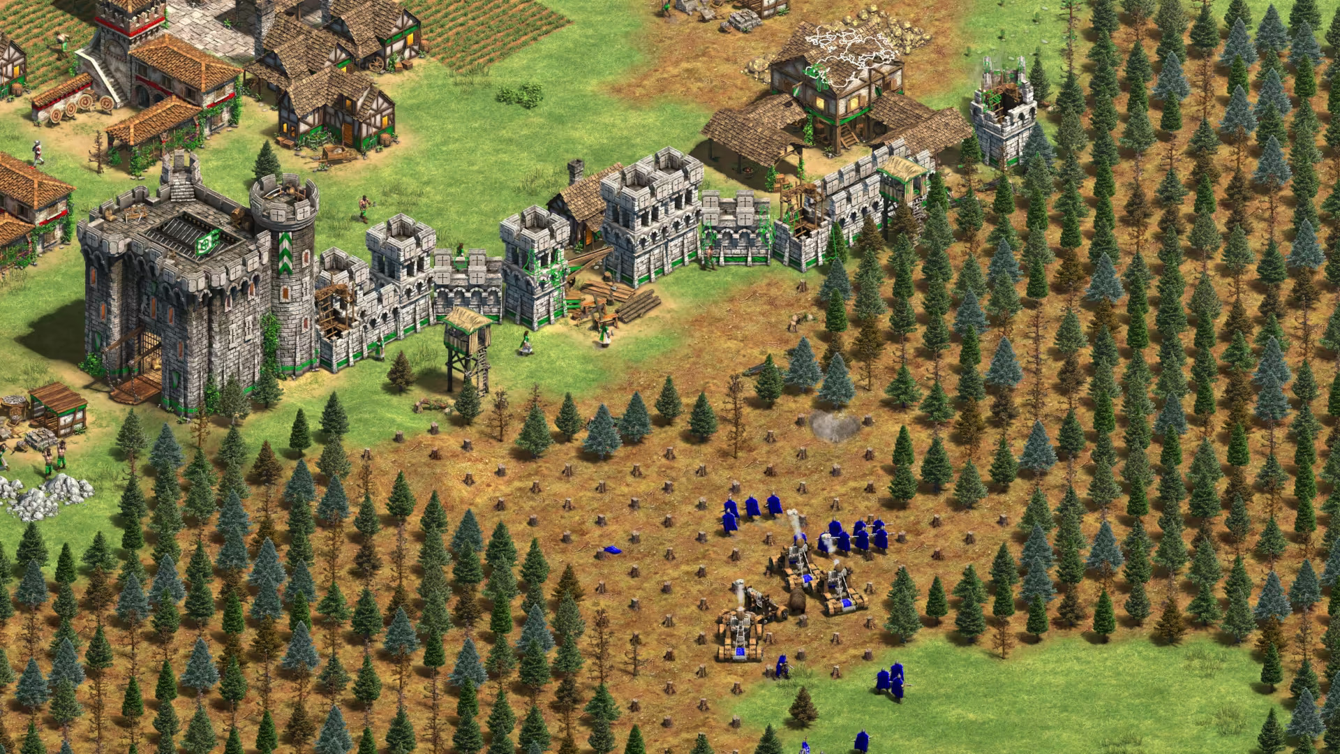 An image of a Stronghold Frenzy tournament map.