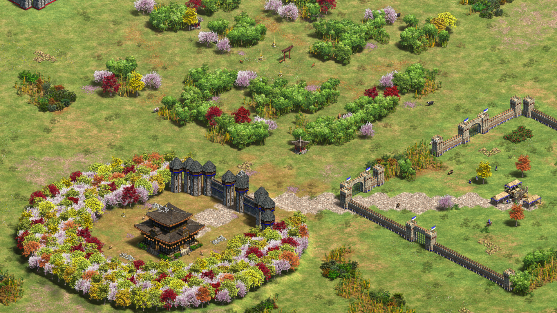 An image of a Stronghold Frenzy tournament map.